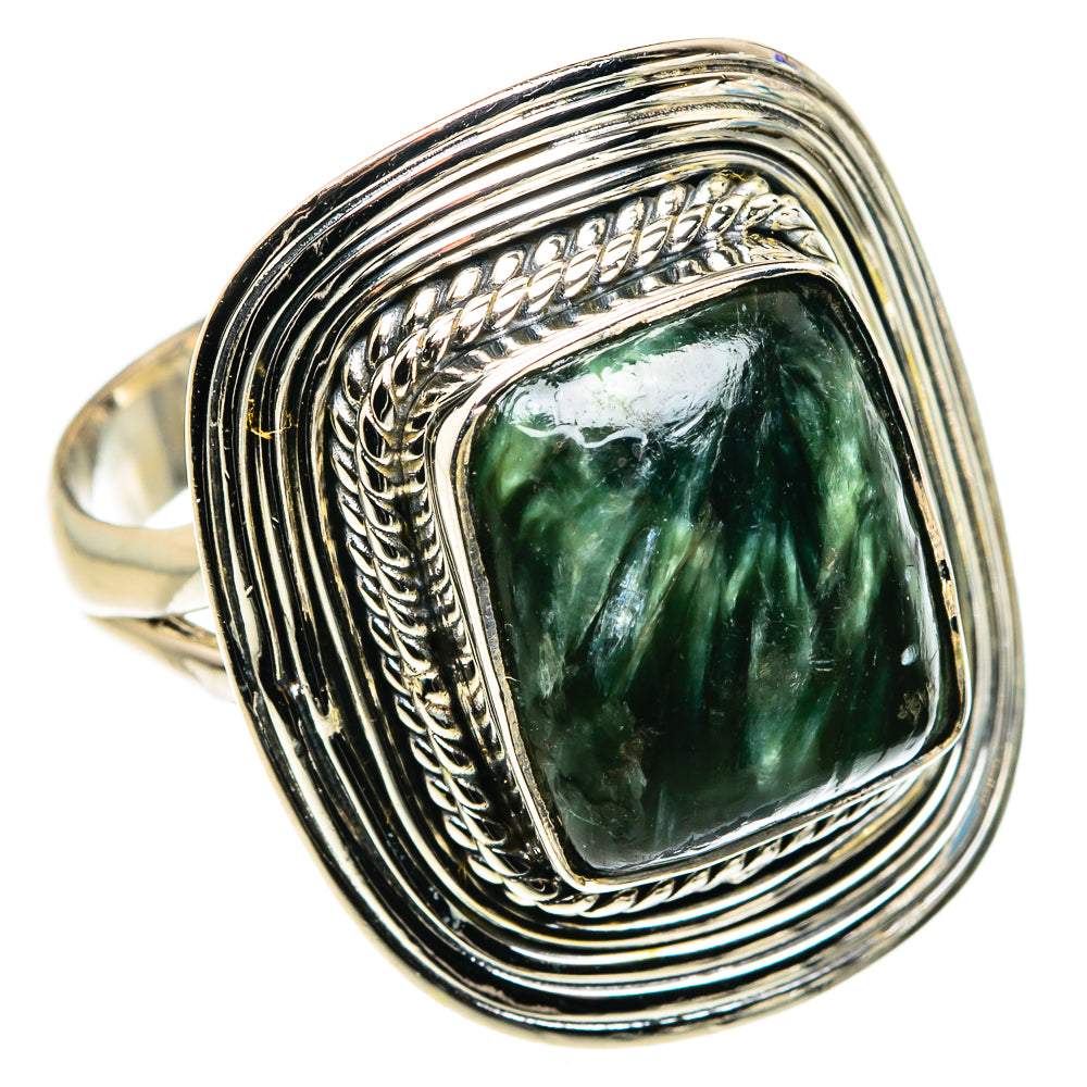 Seraphinite Rings handcrafted by Ana Silver Co - RING79680