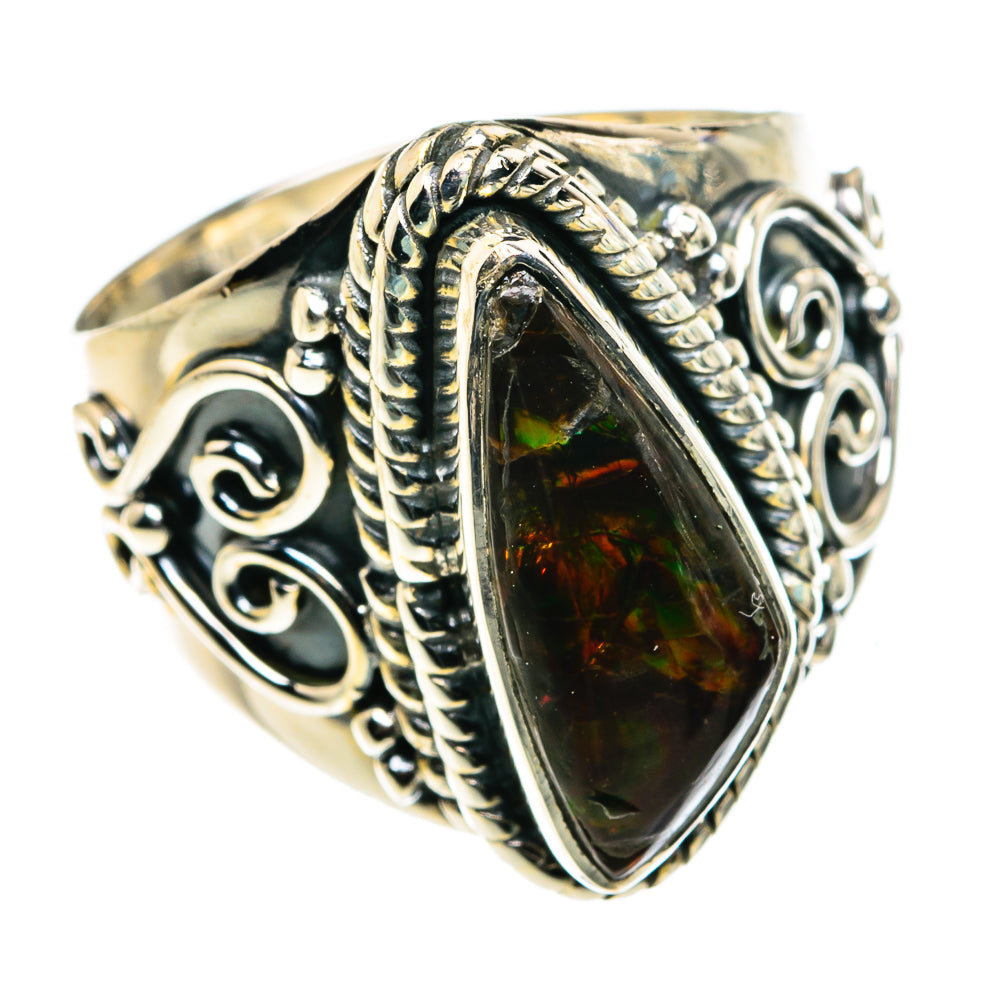Ammolite Rings handcrafted by Ana Silver Co - RING79692