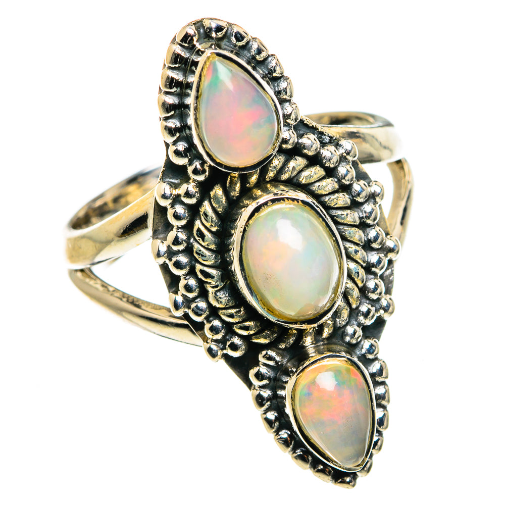 Ethiopian Opal Rings handcrafted by Ana Silver Co - RING79705