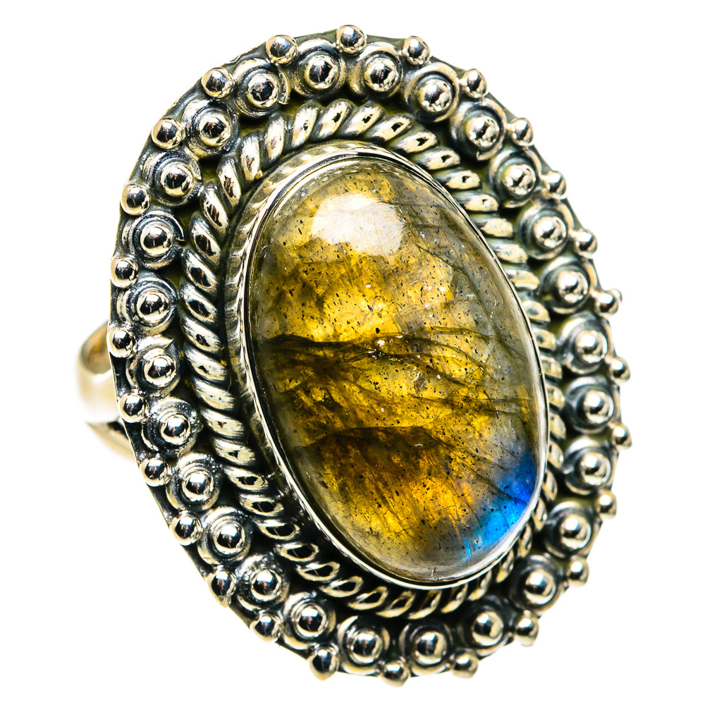 Labradorite Rings handcrafted by Ana Silver Co - RING79710