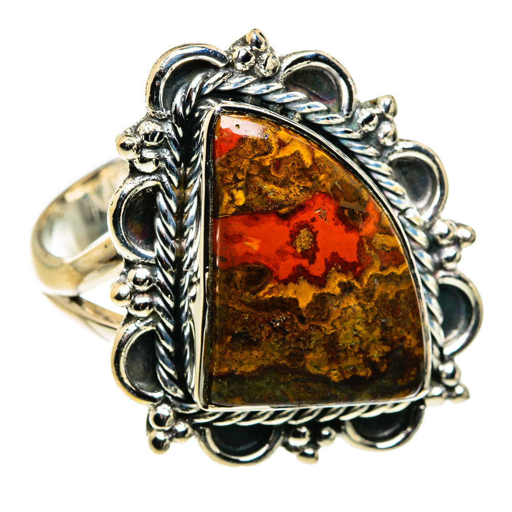Moroccan Agate Rings handcrafted by Ana Silver Co - RING79794