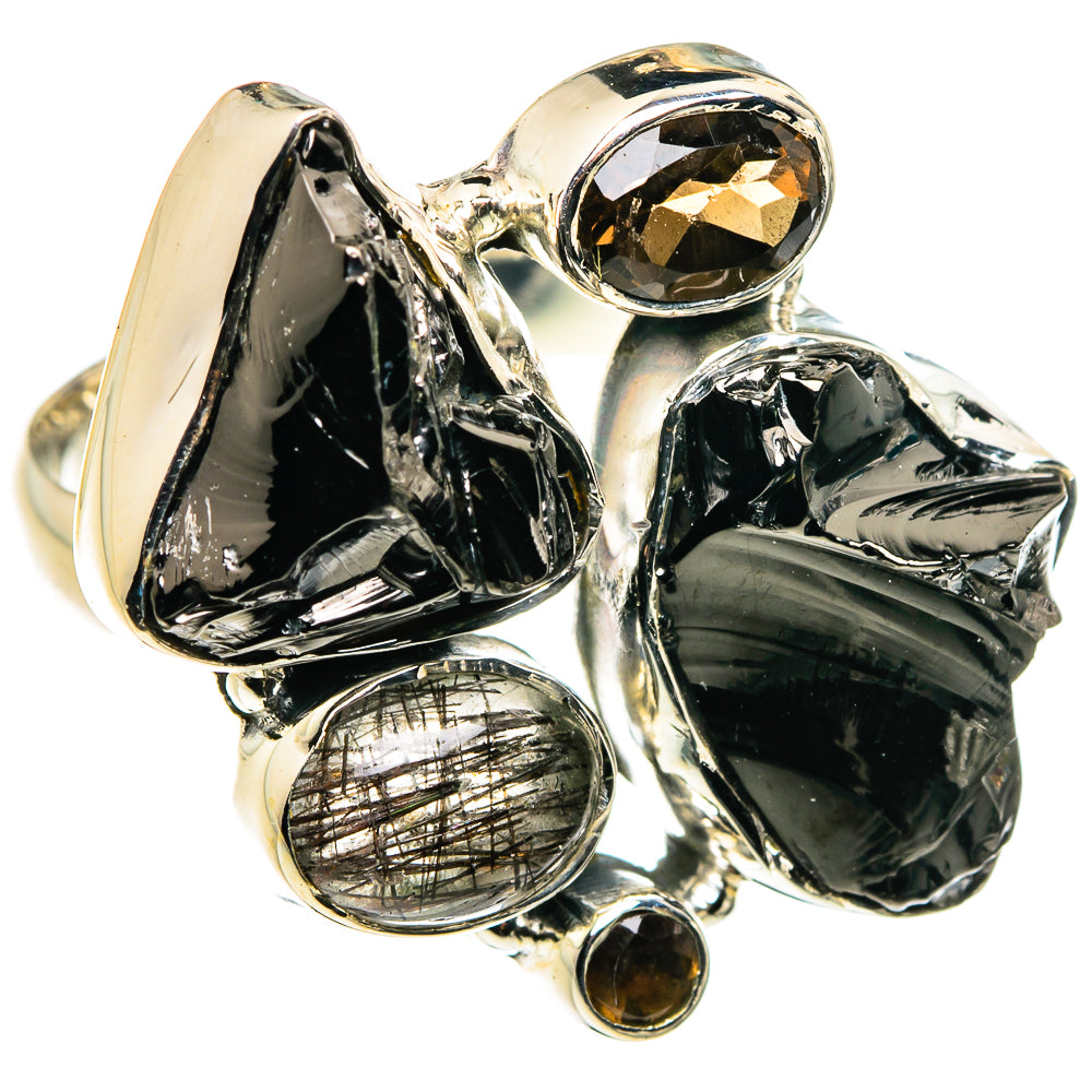 Shungite Rings handcrafted by Ana Silver Co - RING79803