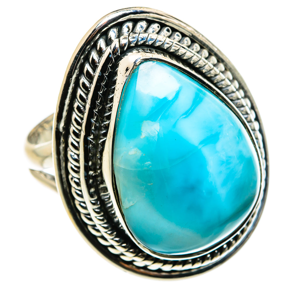 Larimar Rings handcrafted by Ana Silver Co - RING79881