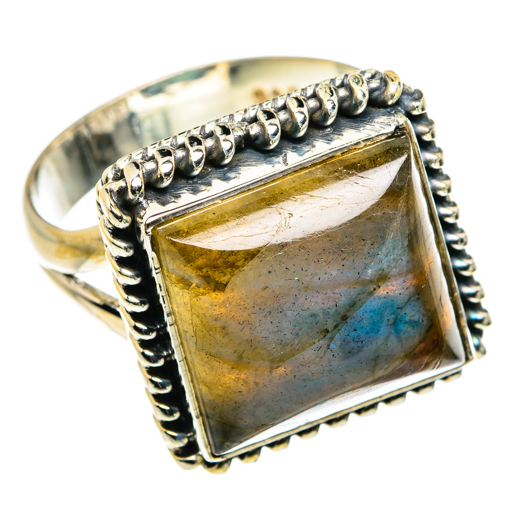 Labradorite Rings handcrafted by Ana Silver Co - RING79885