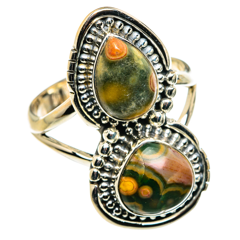 Ocean Jasper Rings handcrafted by Ana Silver Co - RING79886