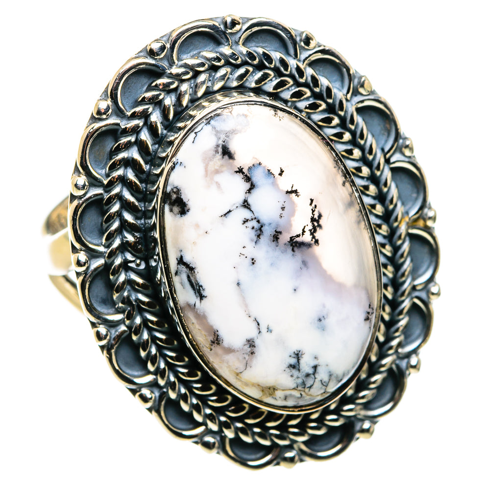 Dendritic Opal Rings handcrafted by Ana Silver Co - RING79908
