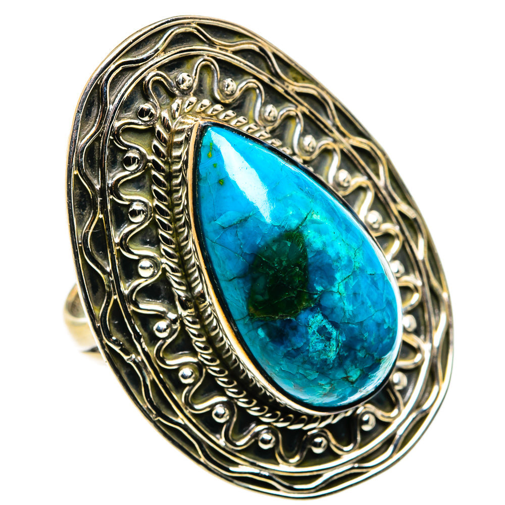Chrysocolla Rings handcrafted by Ana Silver Co - RING79927