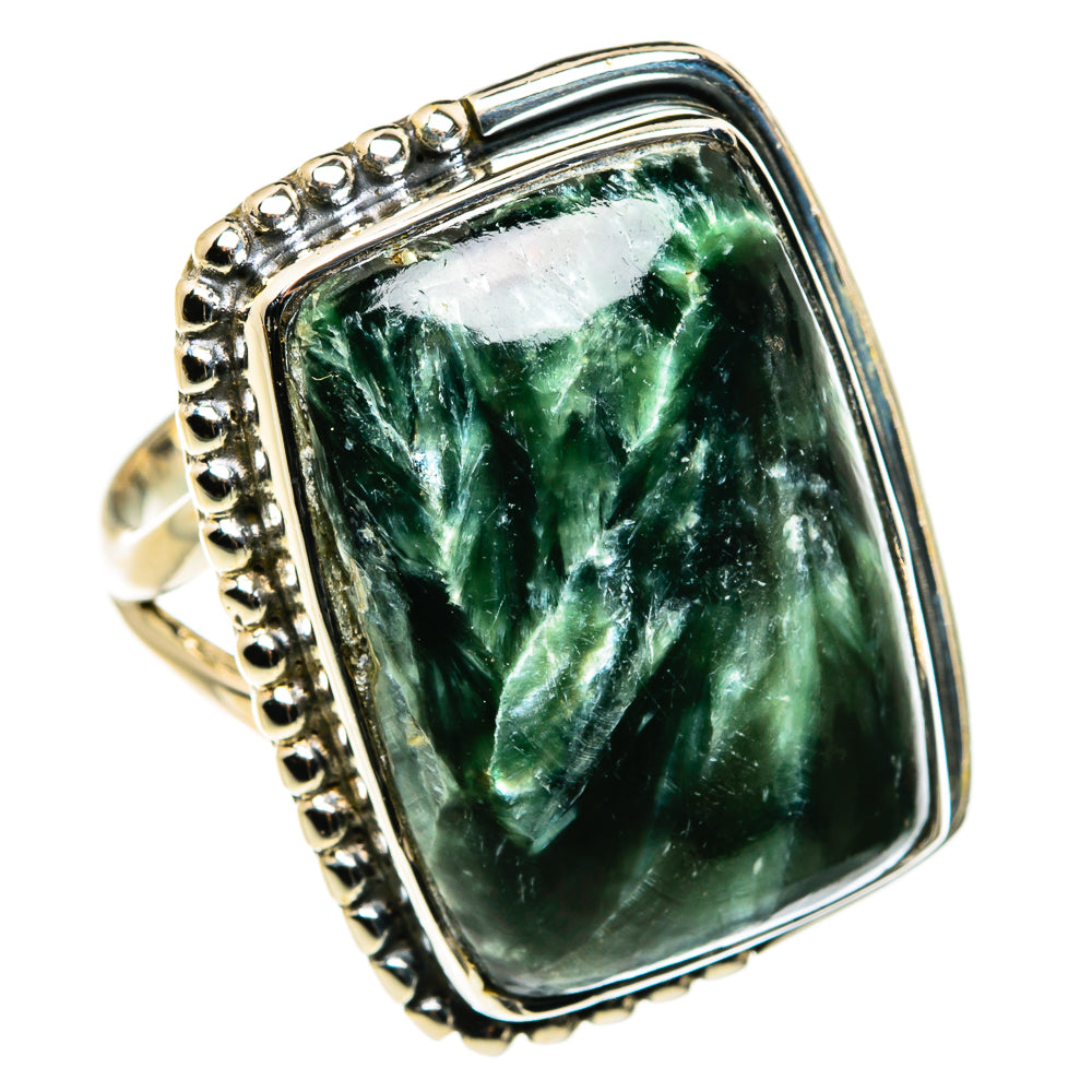 Seraphinite Rings handcrafted by Ana Silver Co - RING79933