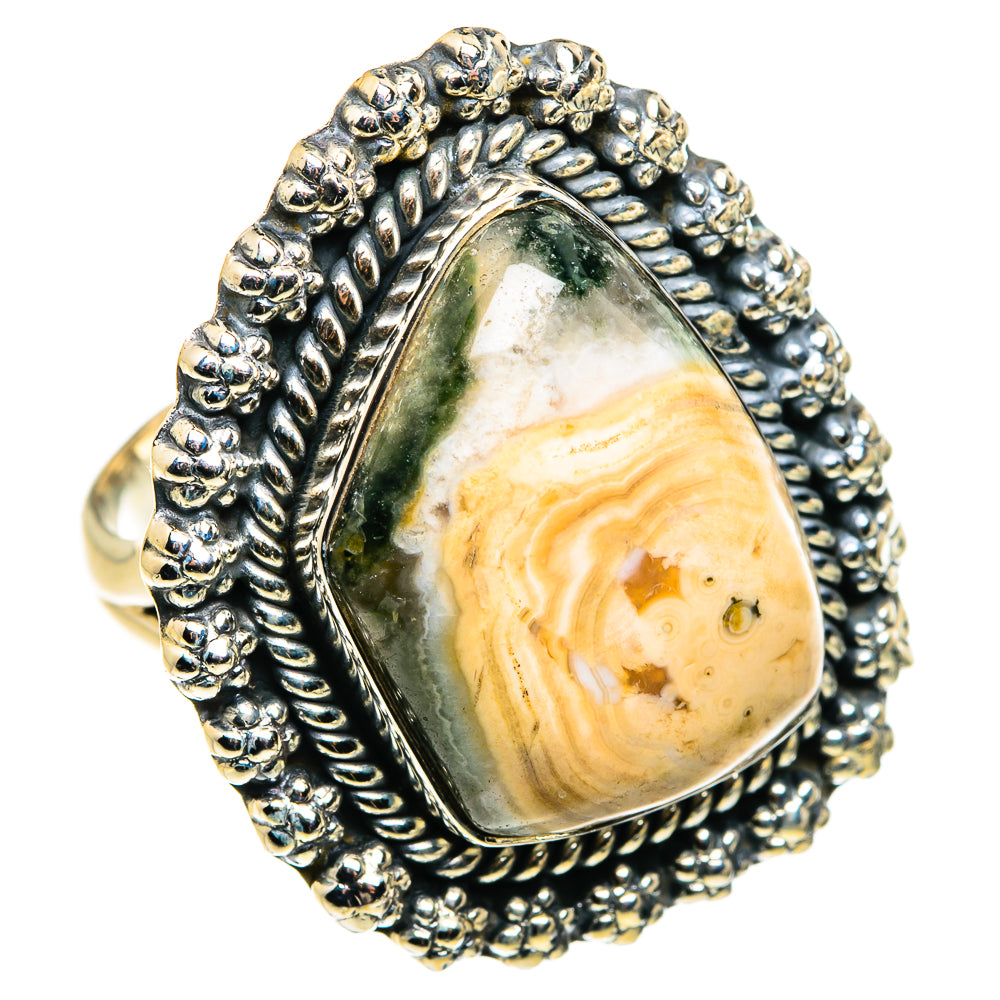 Ocean Jasper Rings handcrafted by Ana Silver Co - RING79937