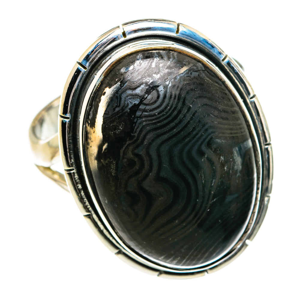 Psilomelane Rings handcrafted by Ana Silver Co - RING80035 - Photo 2