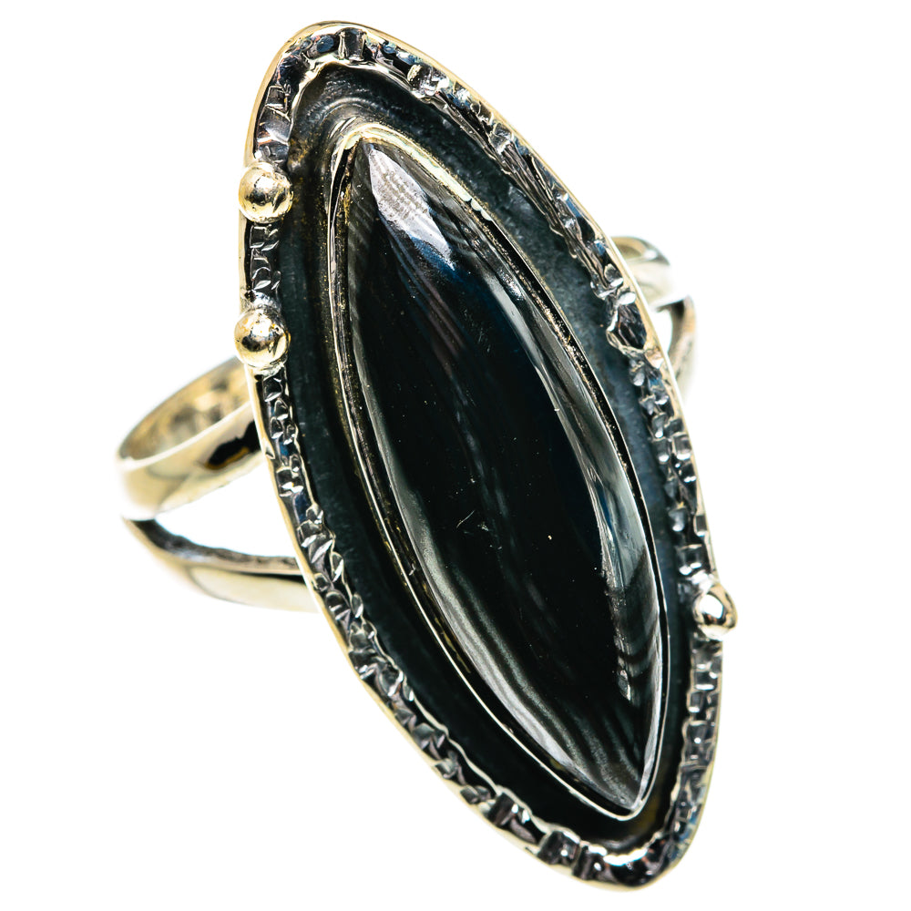 Psilomelane Rings handcrafted by Ana Silver Co - RING80066