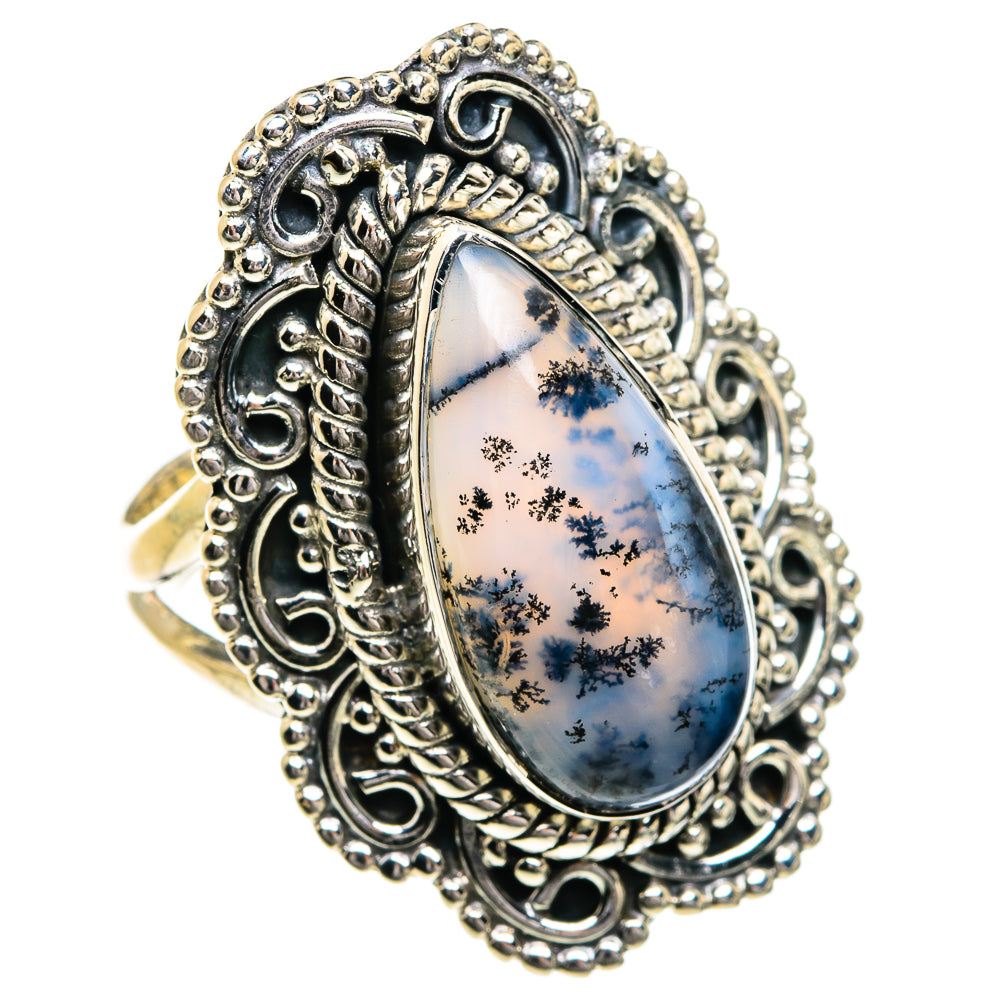 Dendritic Opal Rings handcrafted by Ana Silver Co - RING80196