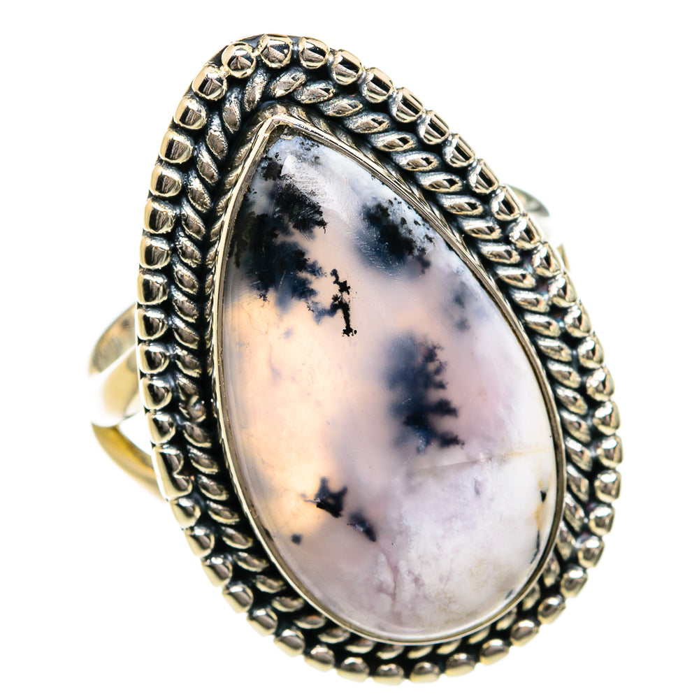 Dendritic Opal Rings handcrafted by Ana Silver Co - RING80241