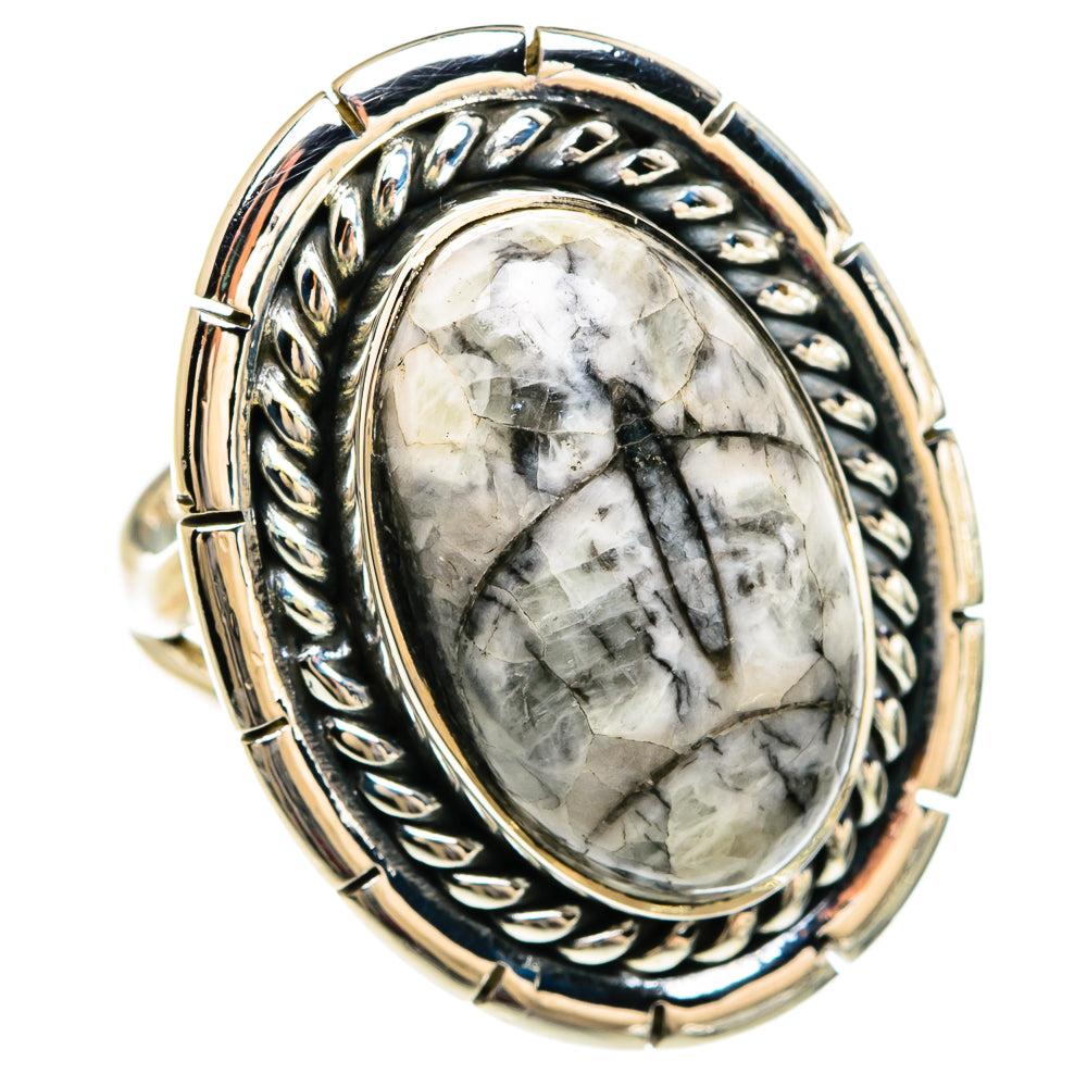 Orthoceras Fossil Rings handcrafted by Ana Silver Co - RING80302 - Photo 2