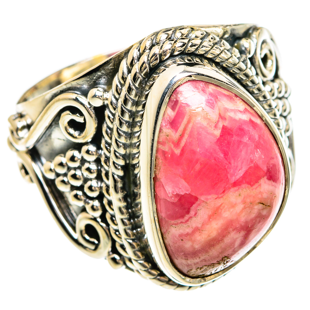 Rhodochrosite Rings handcrafted by Ana Silver Co - RING80426