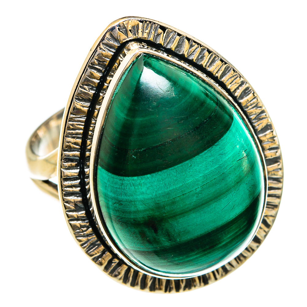 Malachite Rings handcrafted by Ana Silver Co - RING80445