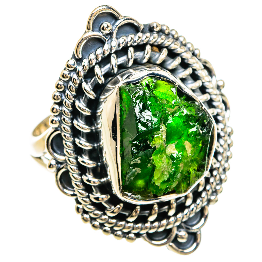 Chrome Diopside Rings handcrafted by Ana Silver Co - RING80467