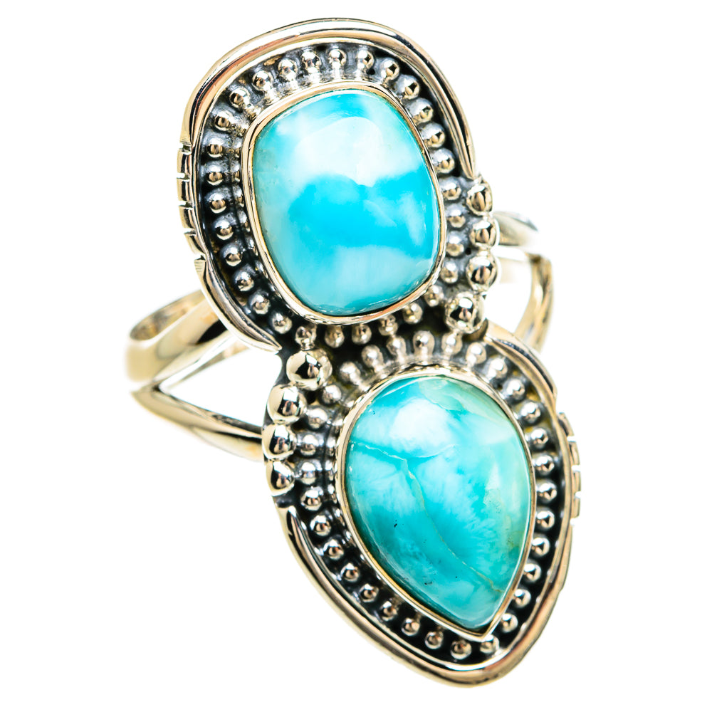 Larimar Rings handcrafted by Ana Silver Co - RING80483