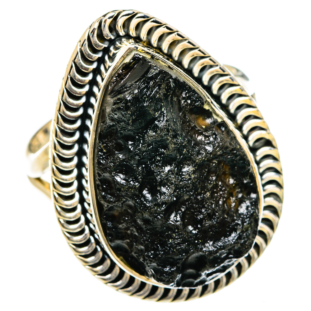 Tektite Rings handcrafted by Ana Silver Co - RING80500 - Photo 2