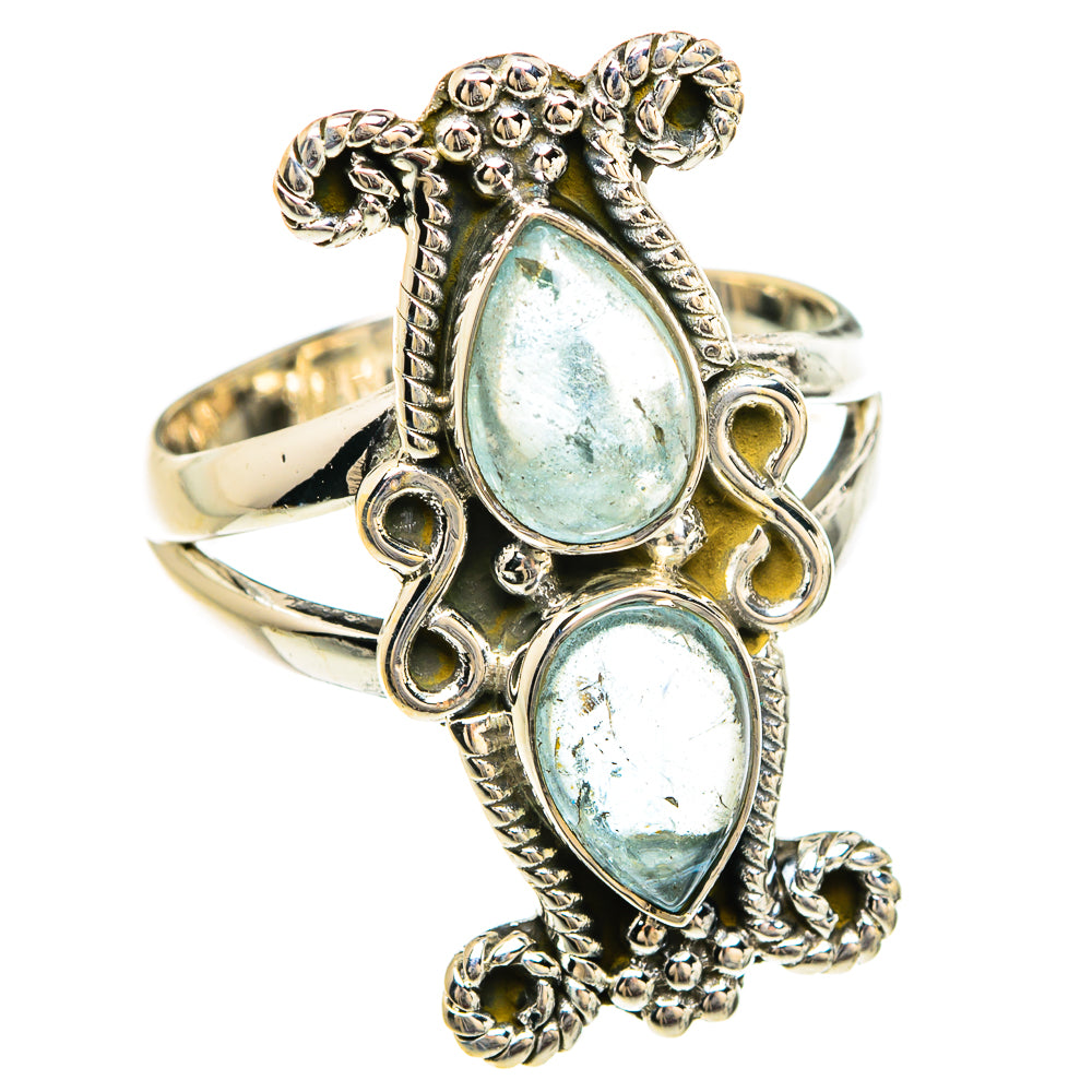 Aquamarine Rings handcrafted by Ana Silver Co - RING80509