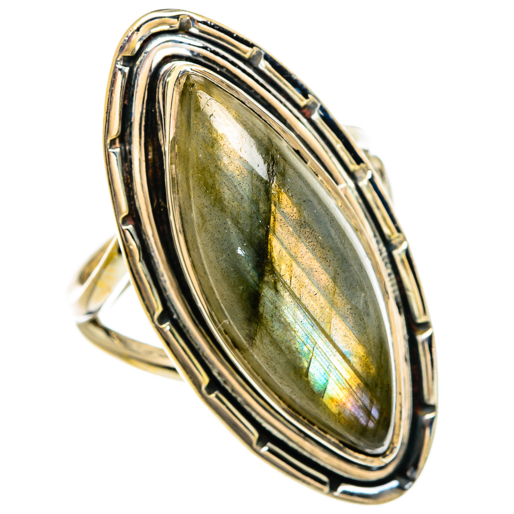 Labradorite Rings handcrafted by Ana Silver Co - RING80567