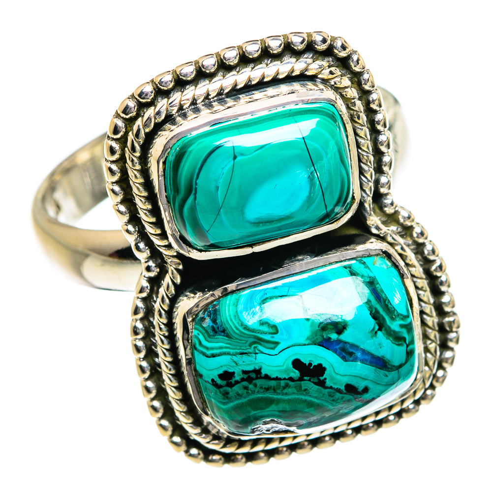 Chrysocolla Rings handcrafted by Ana Silver Co - RING80577