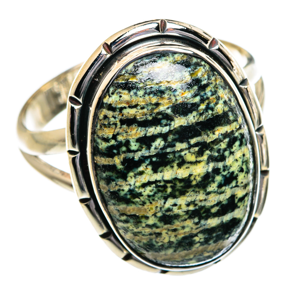 Lizard Jasper Rings handcrafted by Ana Silver Co - RING80578