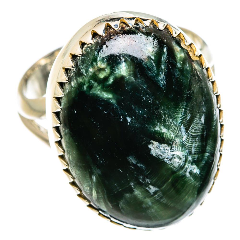 Seraphinite Rings handcrafted by Ana Silver Co - RING80579