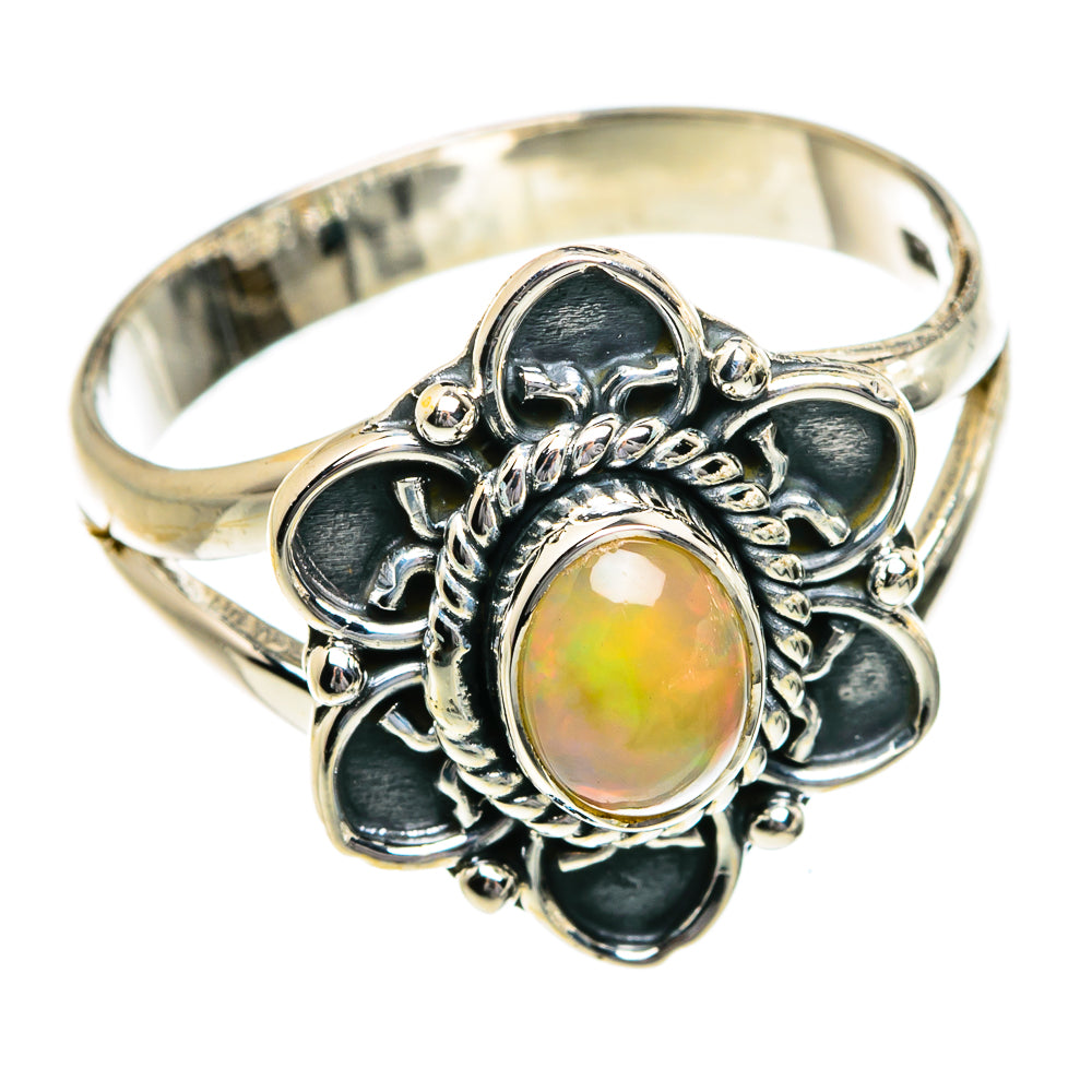 Ethiopian Opal Rings handcrafted by Ana Silver Co - RING80602