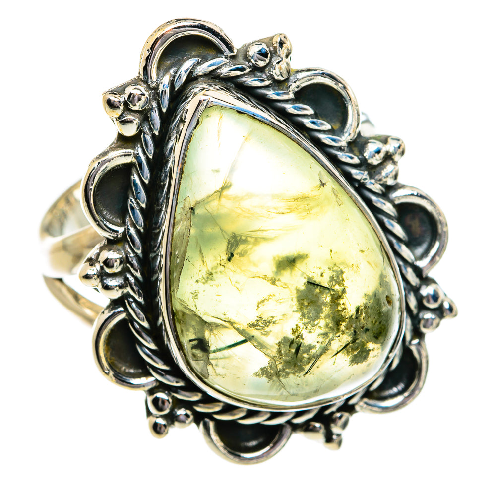 Prehnite Rings handcrafted by Ana Silver Co - RING80615