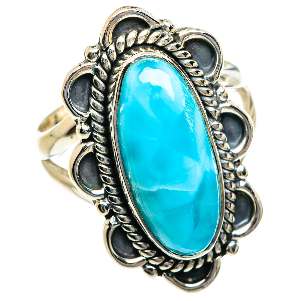 Larimar Rings handcrafted by Ana Silver Co - RING80671