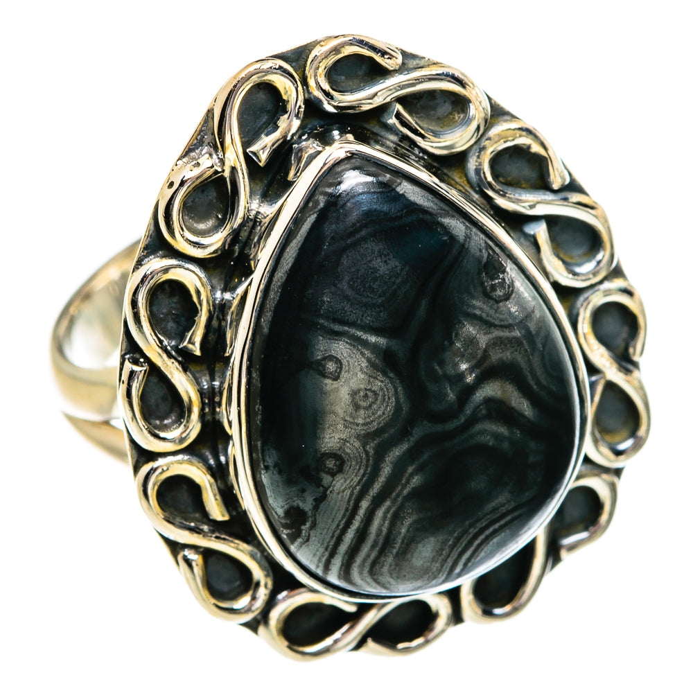 Psilomelane Rings handcrafted by Ana Silver Co - RING80715 - Photo 2