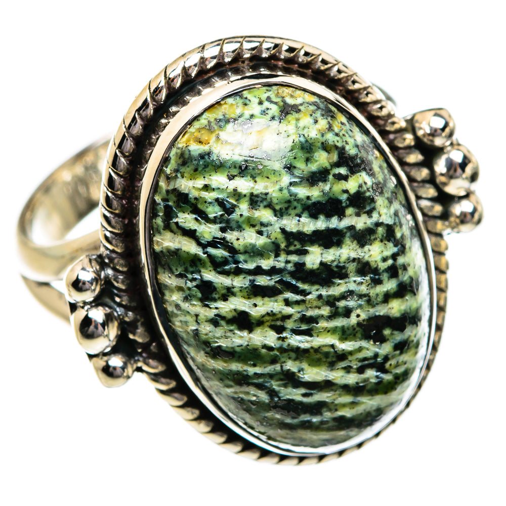Lizard Jasper Rings handcrafted by Ana Silver Co - RING80757