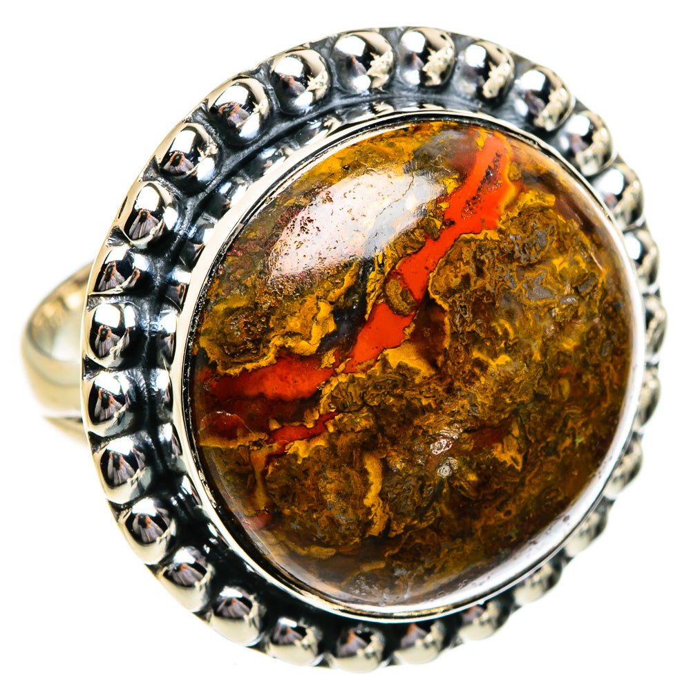 Moroccan Agate Rings handcrafted by Ana Silver Co - RING80784
