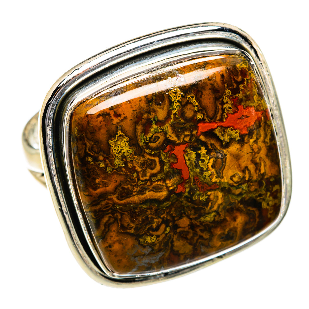Moroccan Agate Rings handcrafted by Ana Silver Co - RING80824