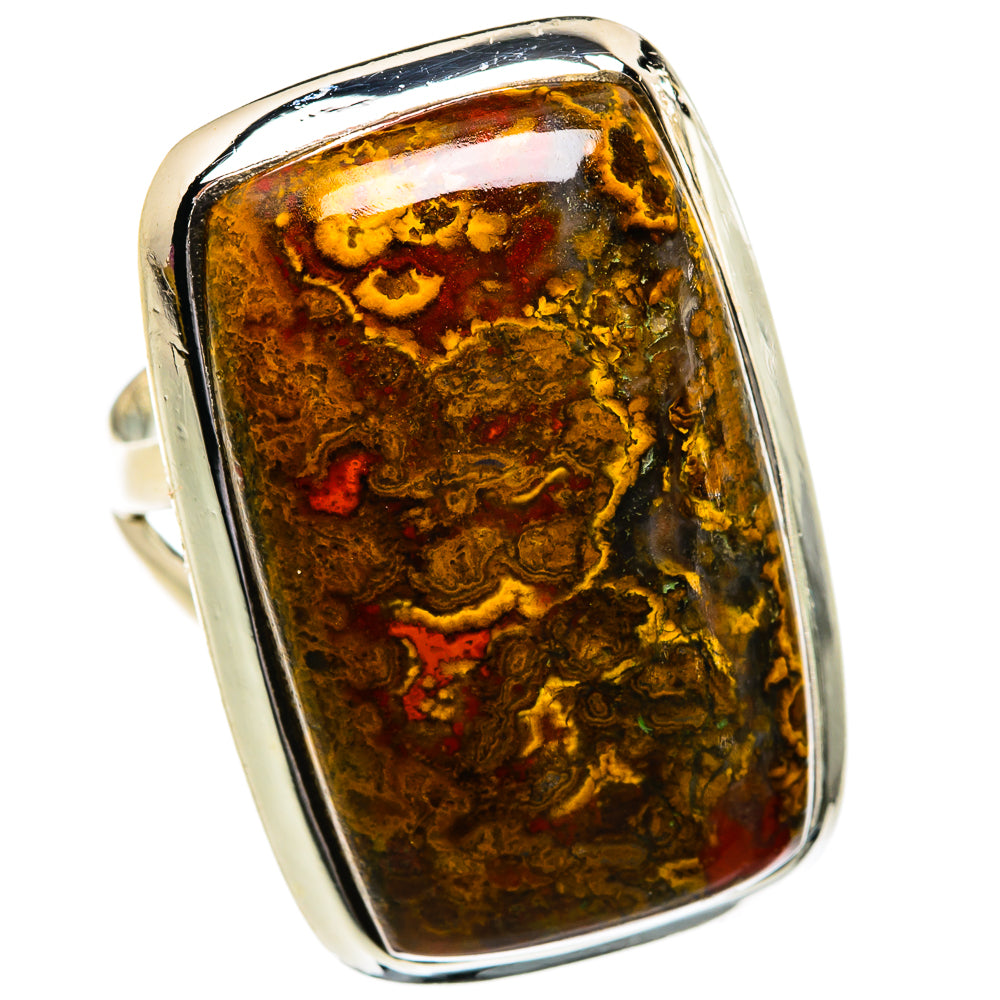 Moroccan Agate Rings handcrafted by Ana Silver Co - RING80855