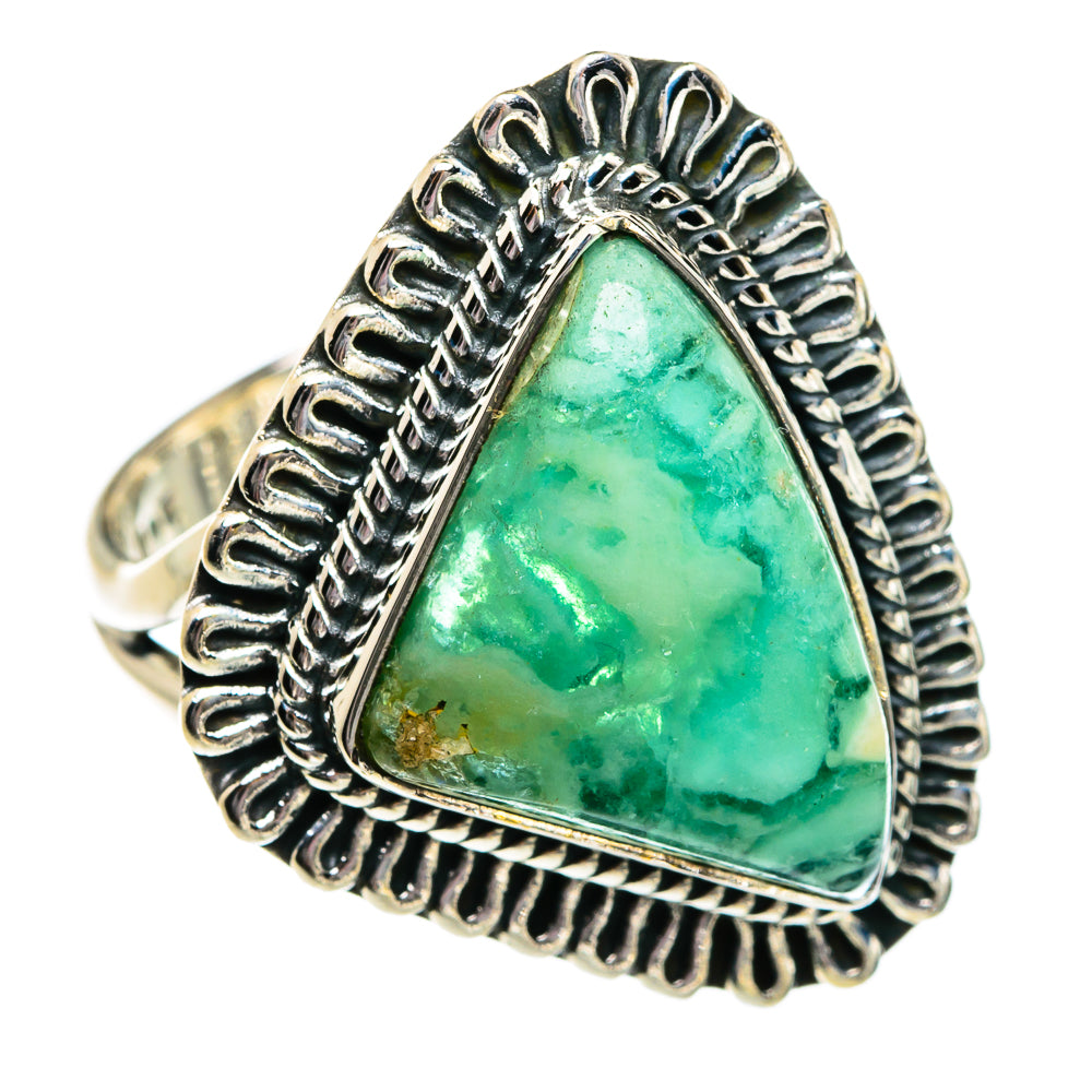 Chrysoprase Rings handcrafted by Ana Silver Co - RING80915