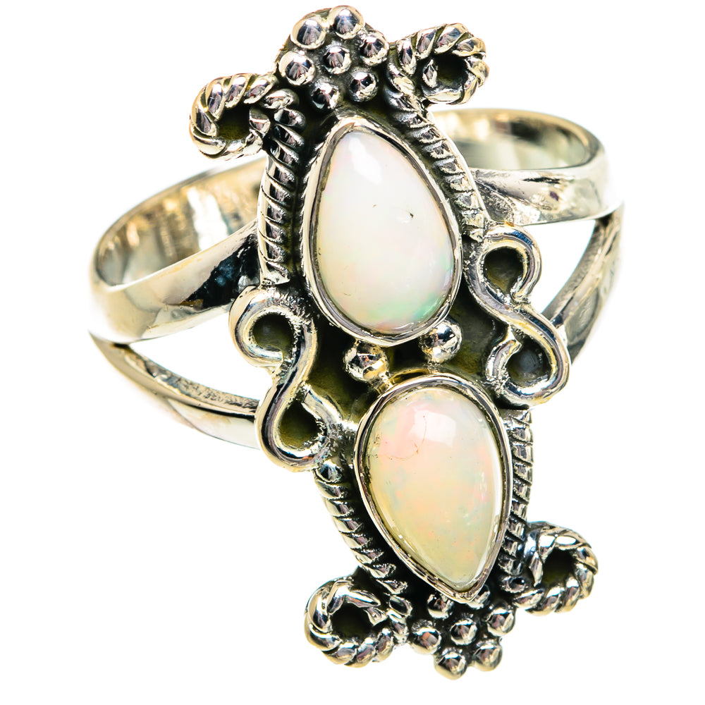 Ethiopian Opal Rings handcrafted by Ana Silver Co - RING80937
