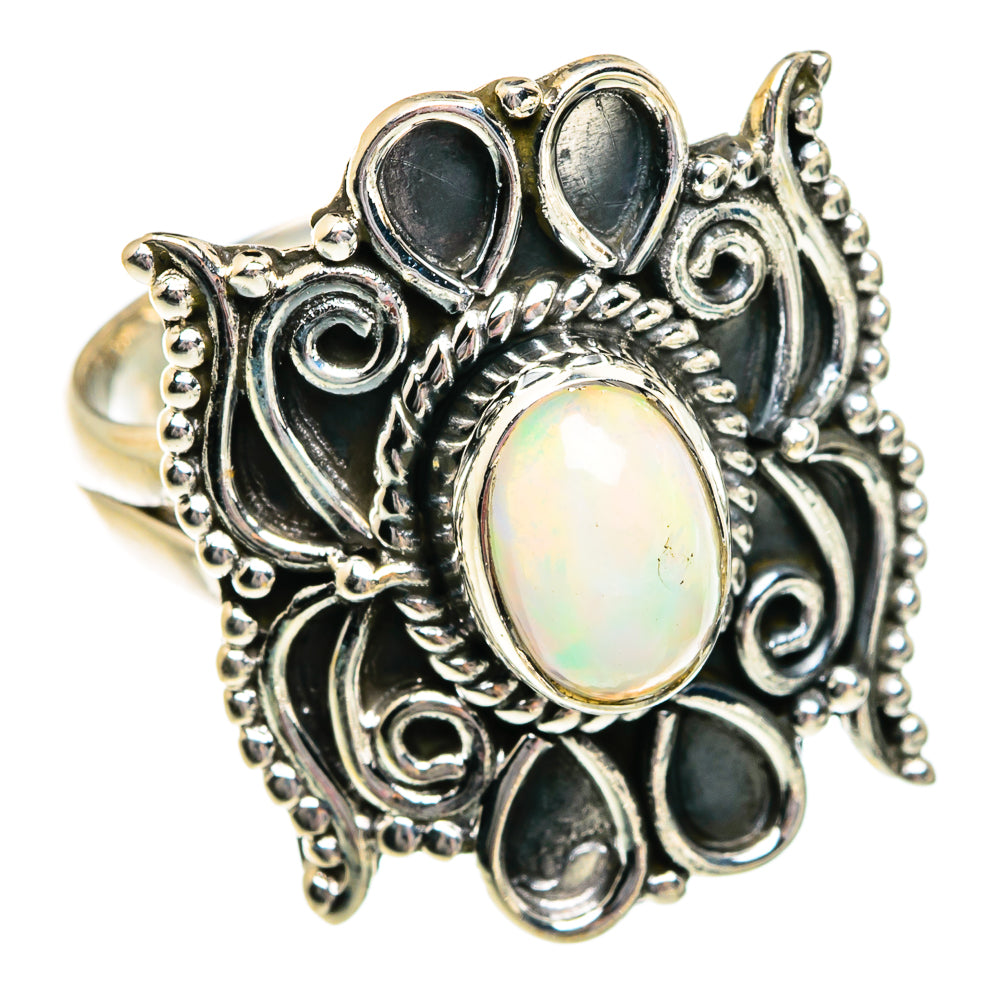 Ethiopian Opal Rings handcrafted by Ana Silver Co - RING80939 - Photo 2