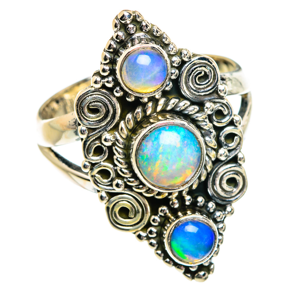 Ethiopian Opal Rings handcrafted by Ana Silver Co - RING80973