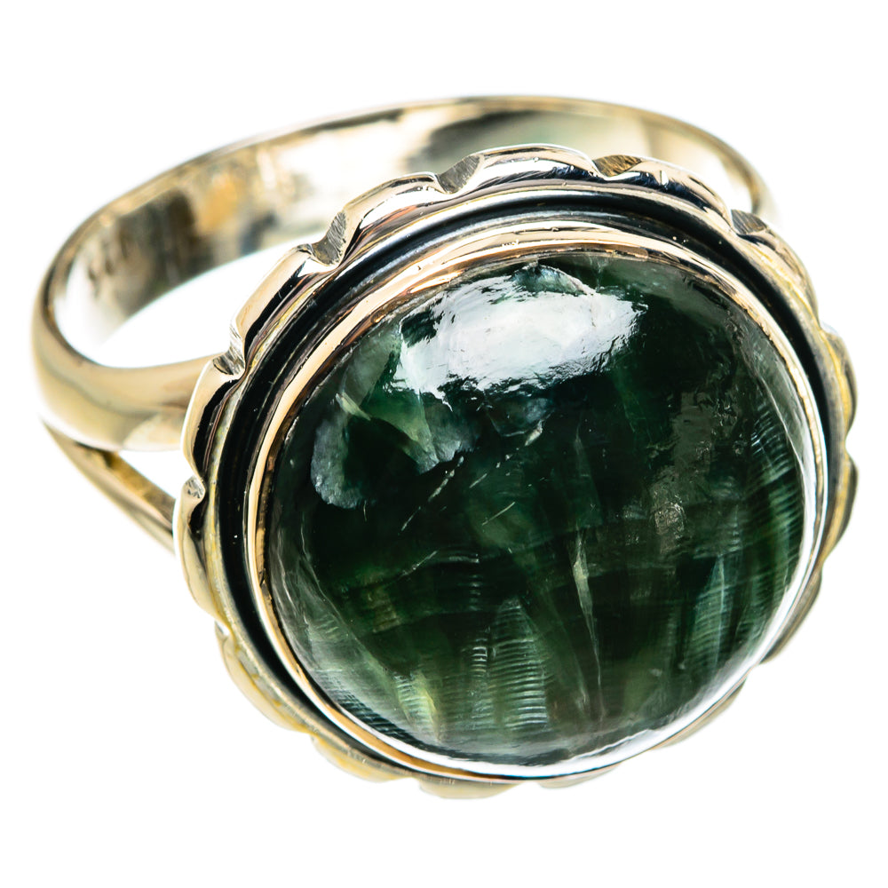Seraphinite Rings handcrafted by Ana Silver Co - RING80991