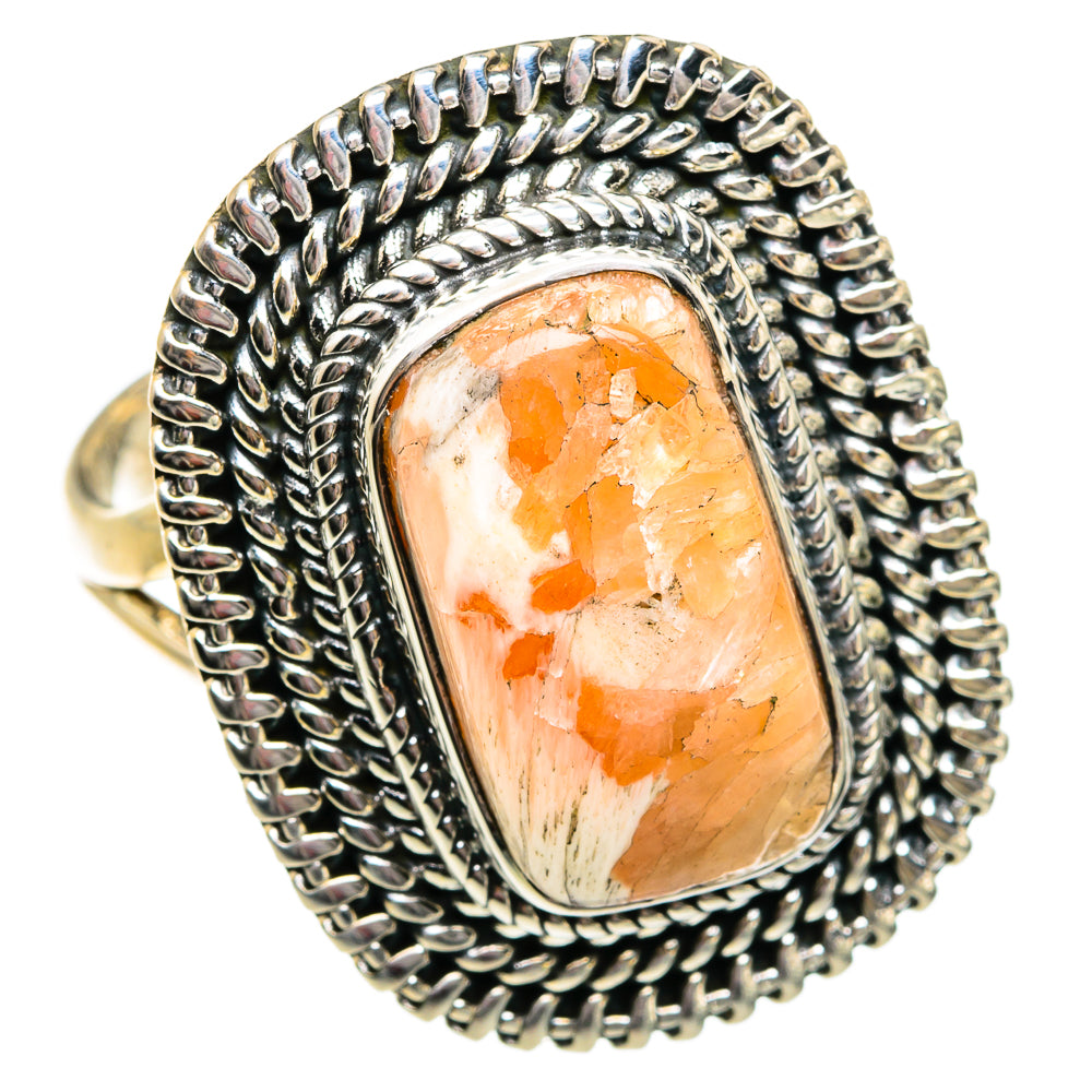 Scolecite Rings handcrafted by Ana Silver Co - RING80997