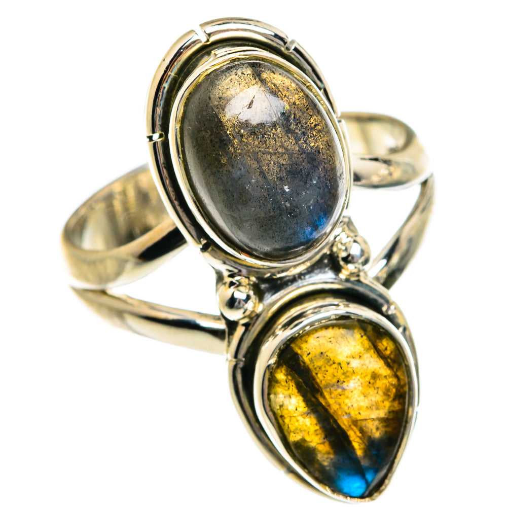 Labradorite Rings handcrafted by Ana Silver Co - RING81017