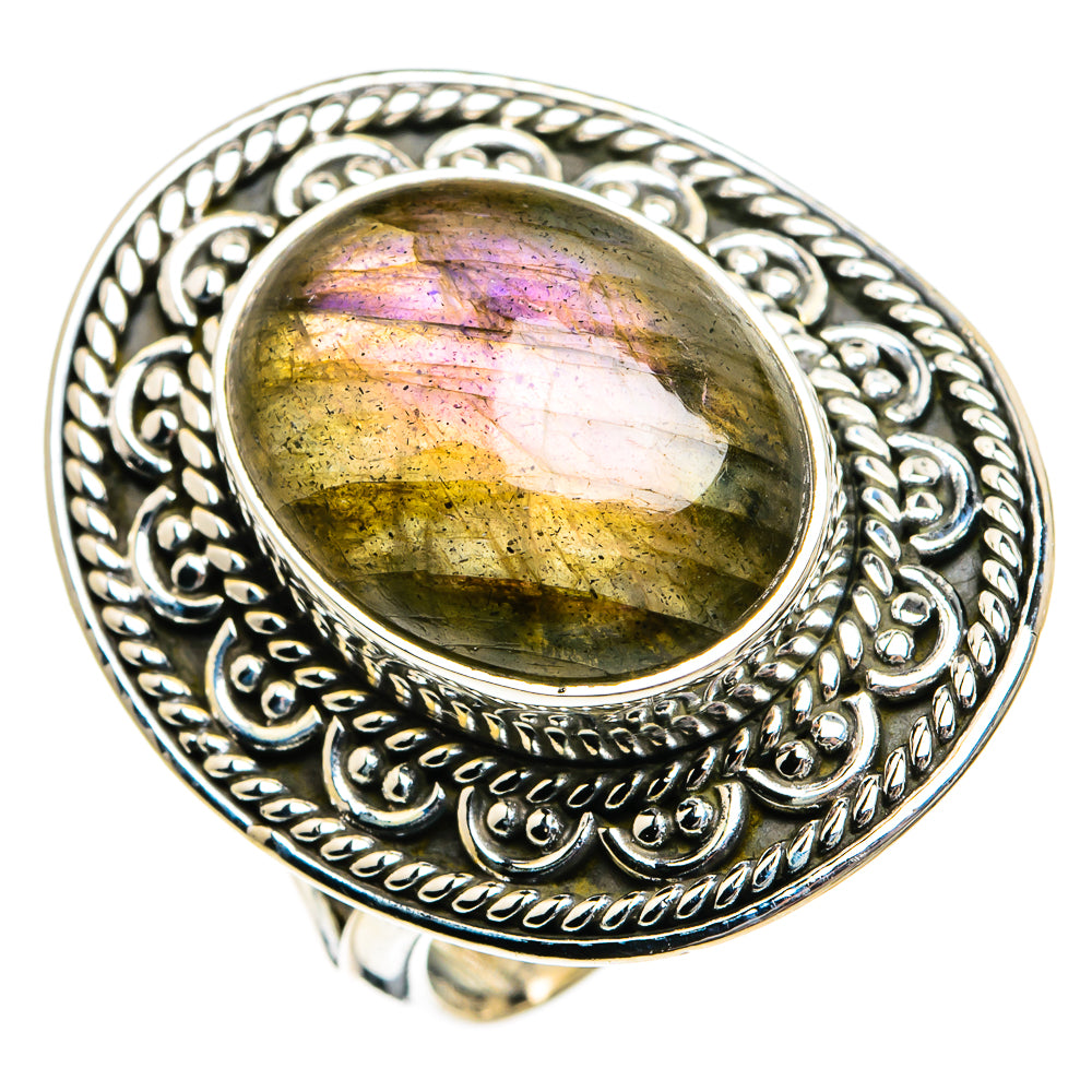 Labradorite Rings handcrafted by Ana Silver Co - RING81097