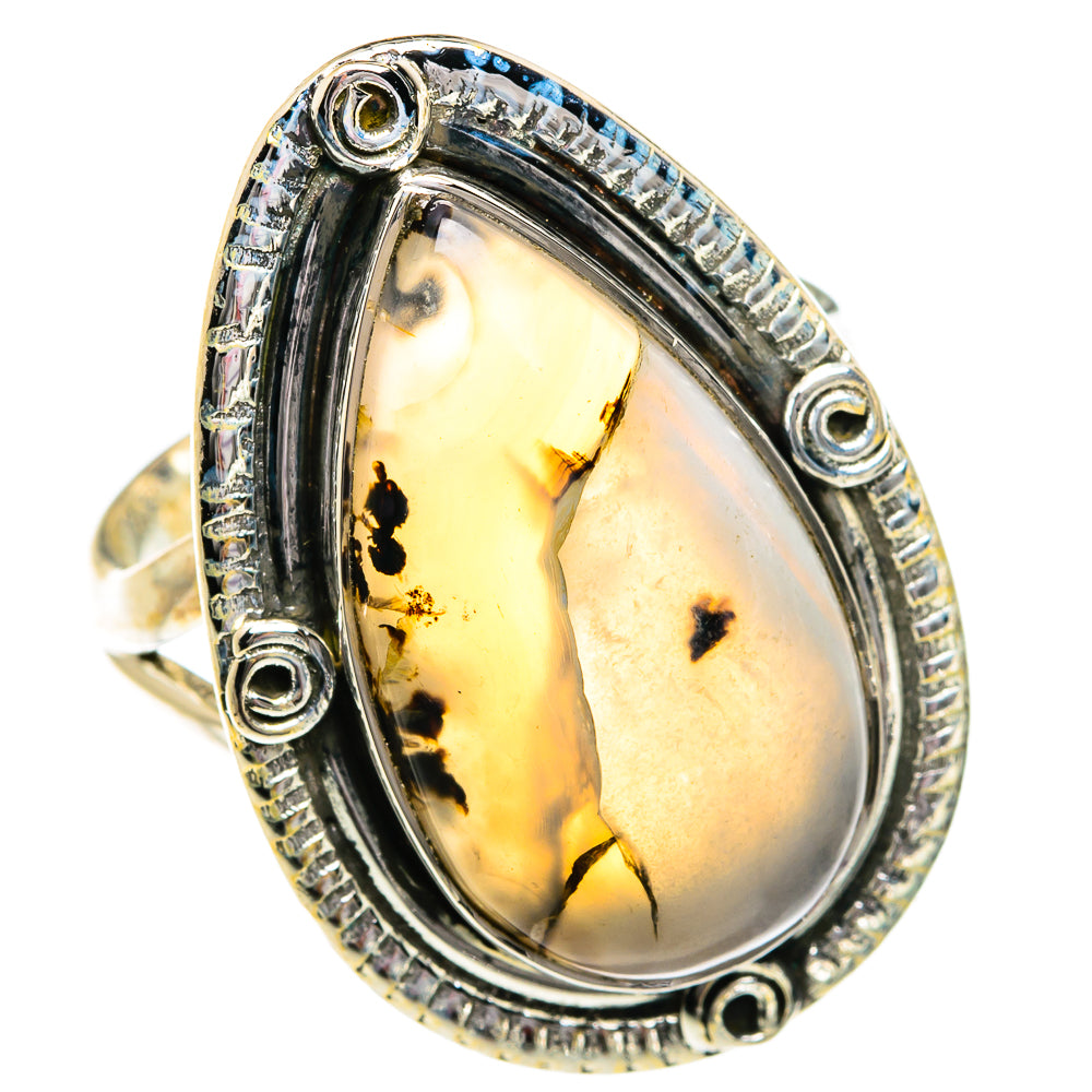 Dendritic Opal Rings handcrafted by Ana Silver Co - RING81132
