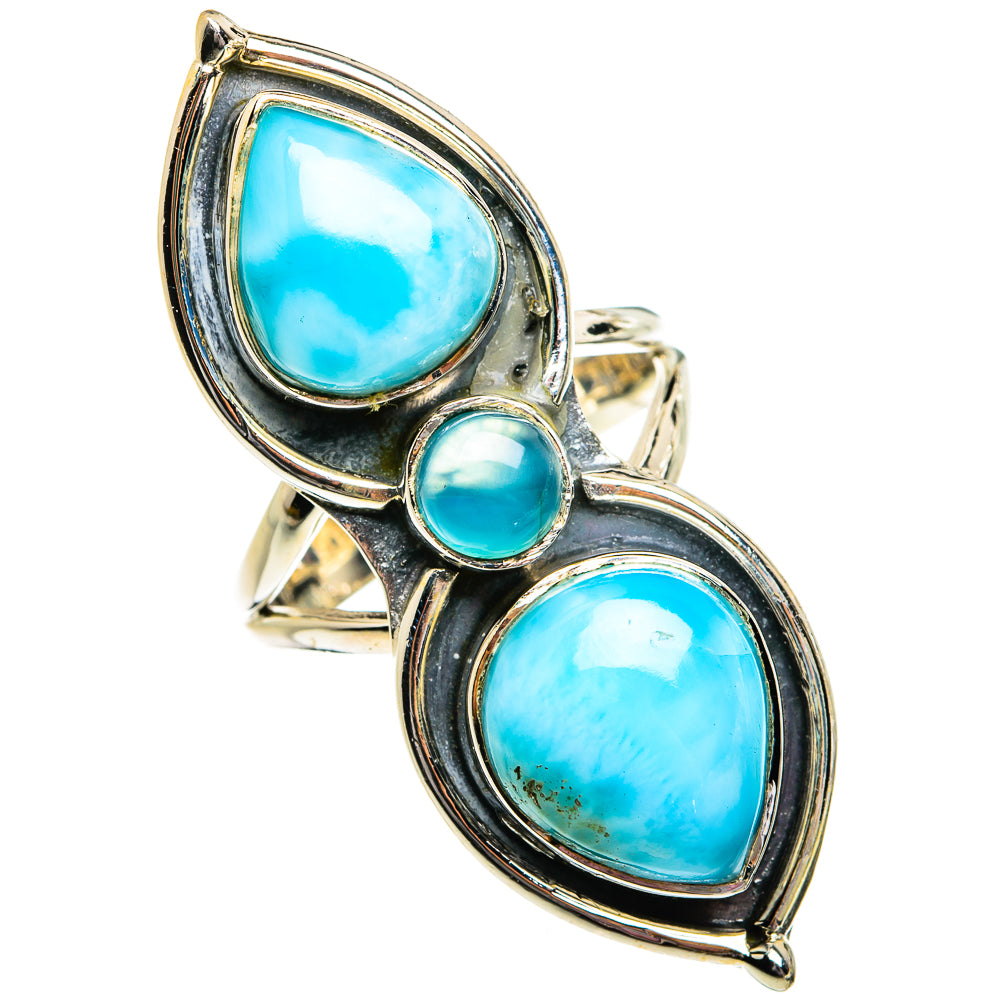 Larimar Rings handcrafted by Ana Silver Co - RING81142