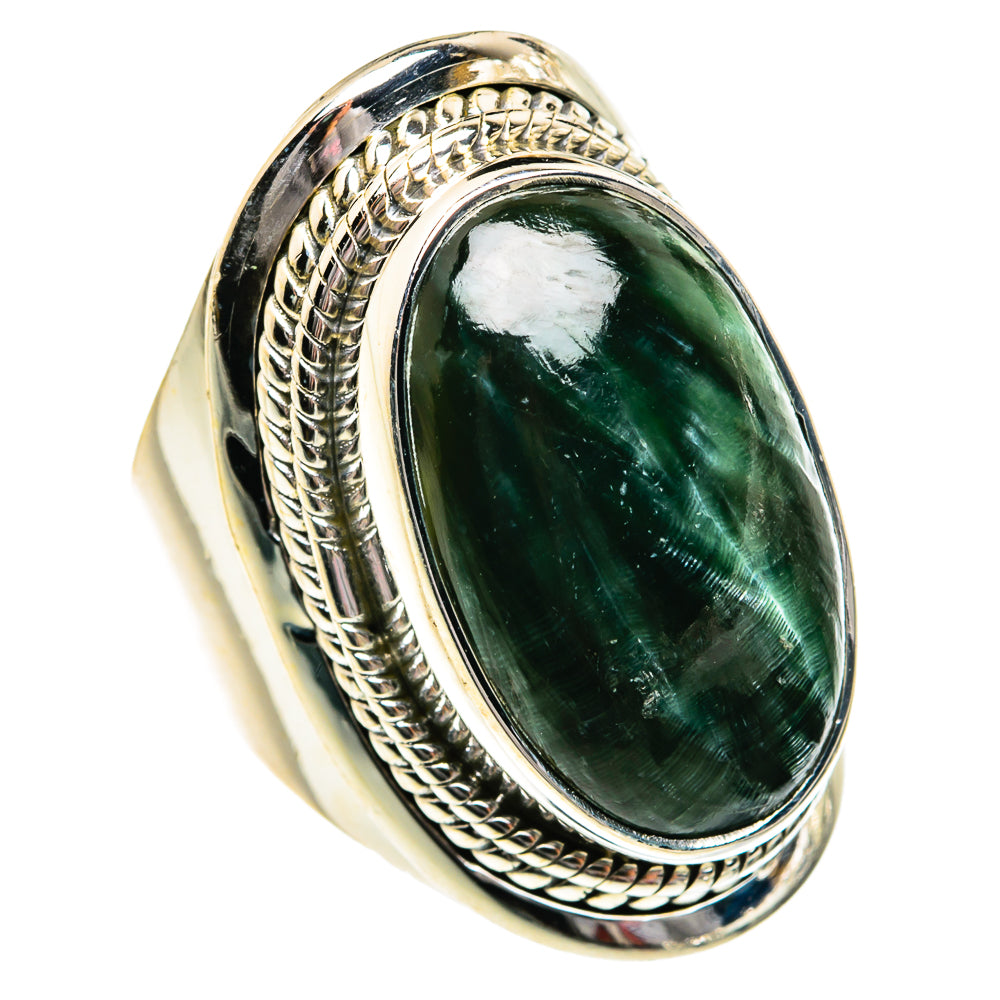 Seraphinite Rings handcrafted by Ana Silver Co - RING81147