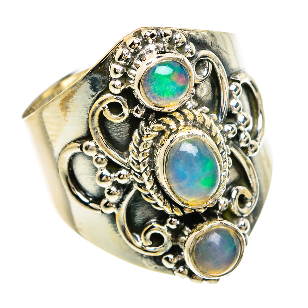 Ethiopian Opal Rings handcrafted by Ana Silver Co - RING81202