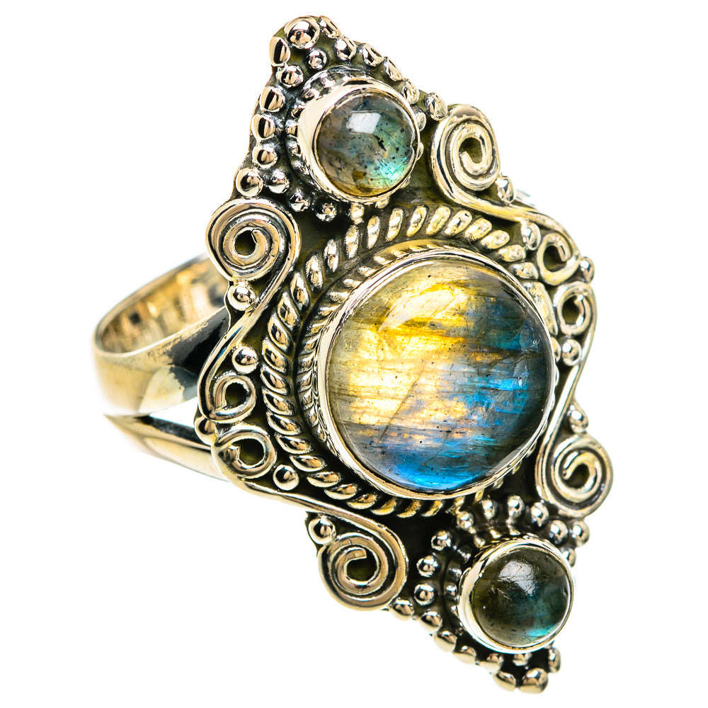 Labradorite Rings handcrafted by Ana Silver Co - RING81240