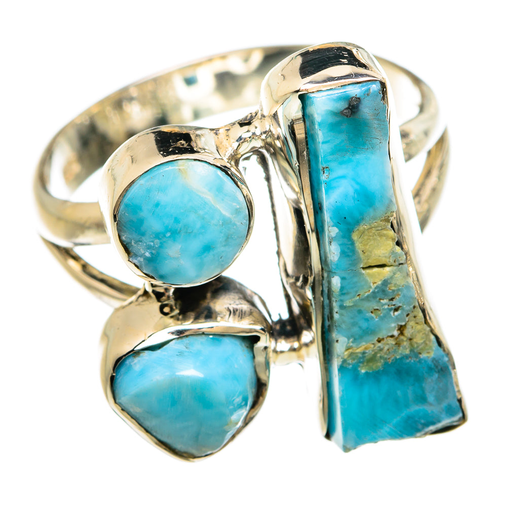Larimar Rings handcrafted by Ana Silver Co - RING81243